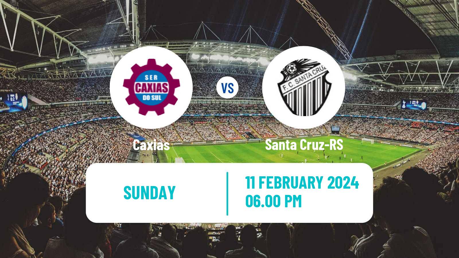 Football Brazilian Campeonato Gaucho Caxias - Santa Cruz-RS