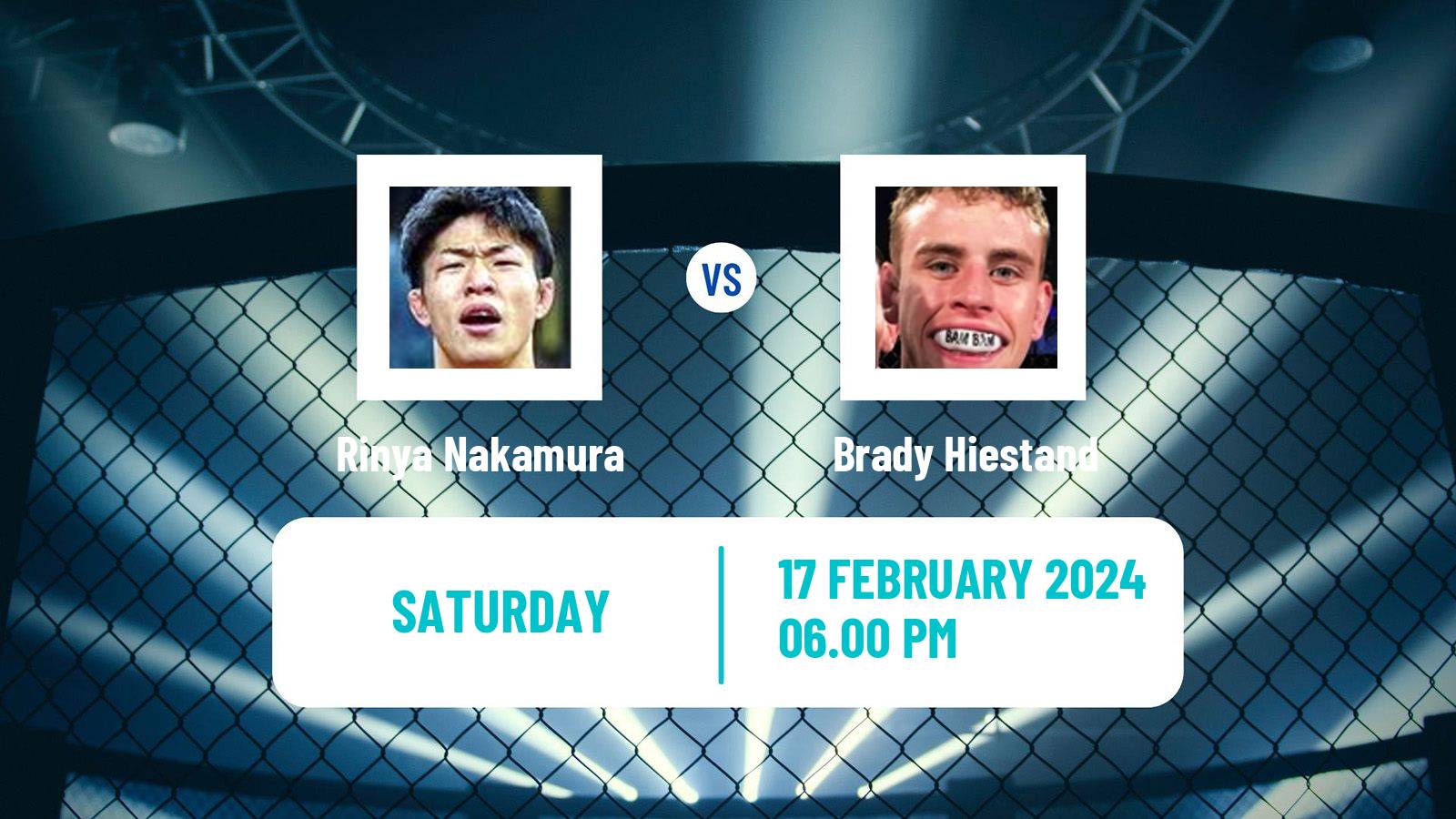 MMA Bantamweight UFC Men Rinya Nakamura - Brady Hiestand