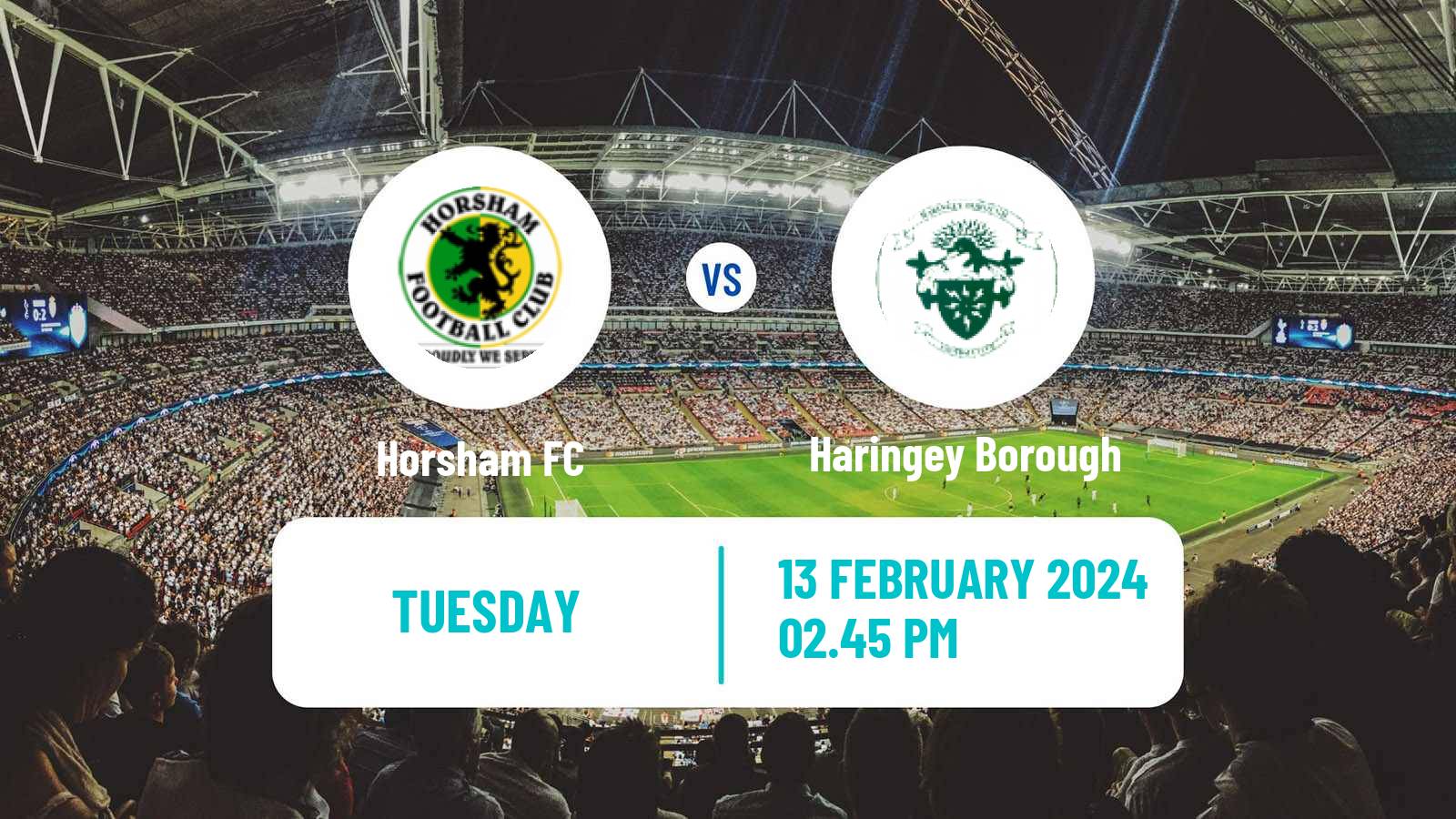 Football English Isthmian League Premier Division Horsham - Haringey Borough