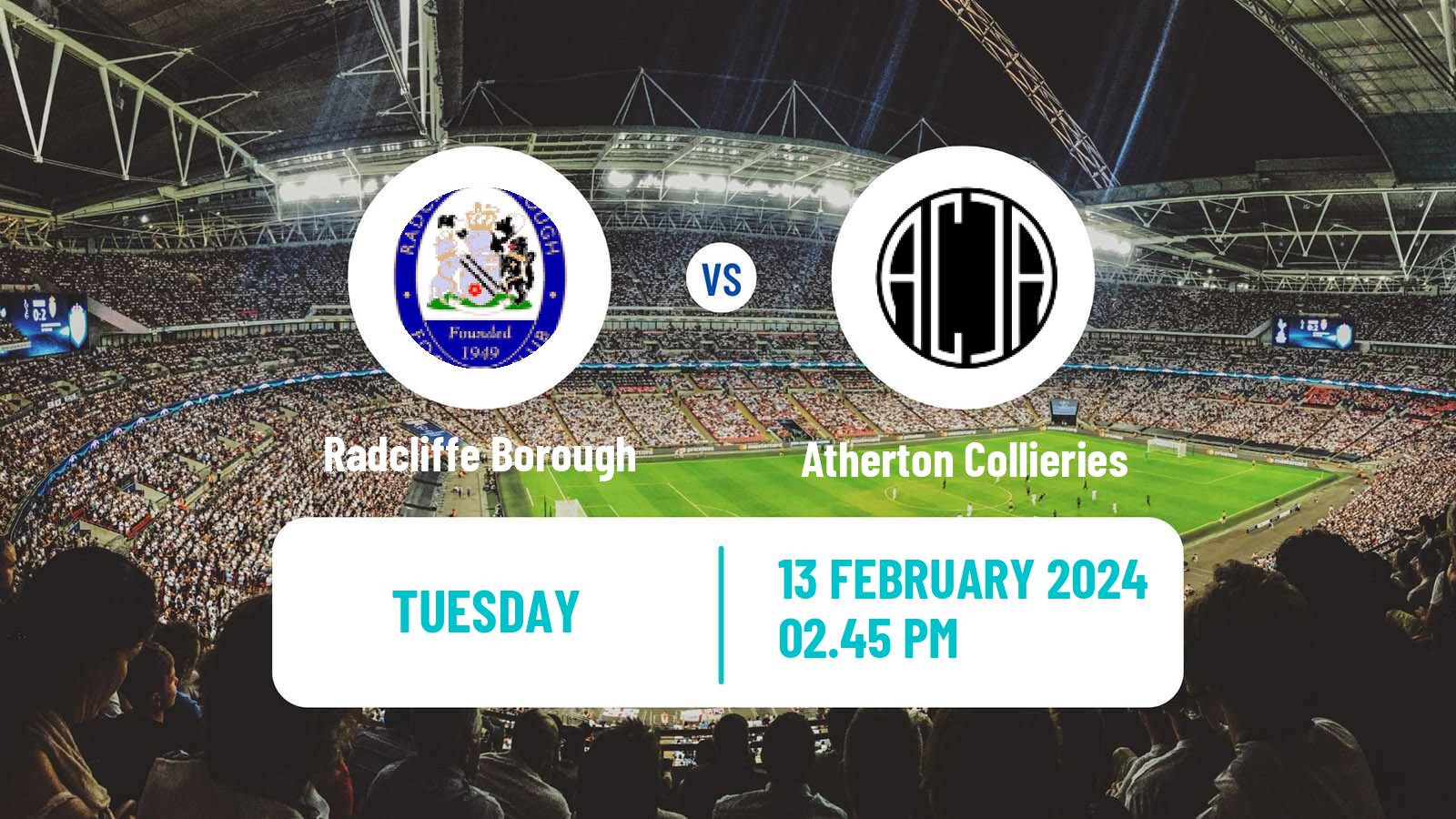 Soccer English NPL Premier Division Radcliffe - Atherton Collieries