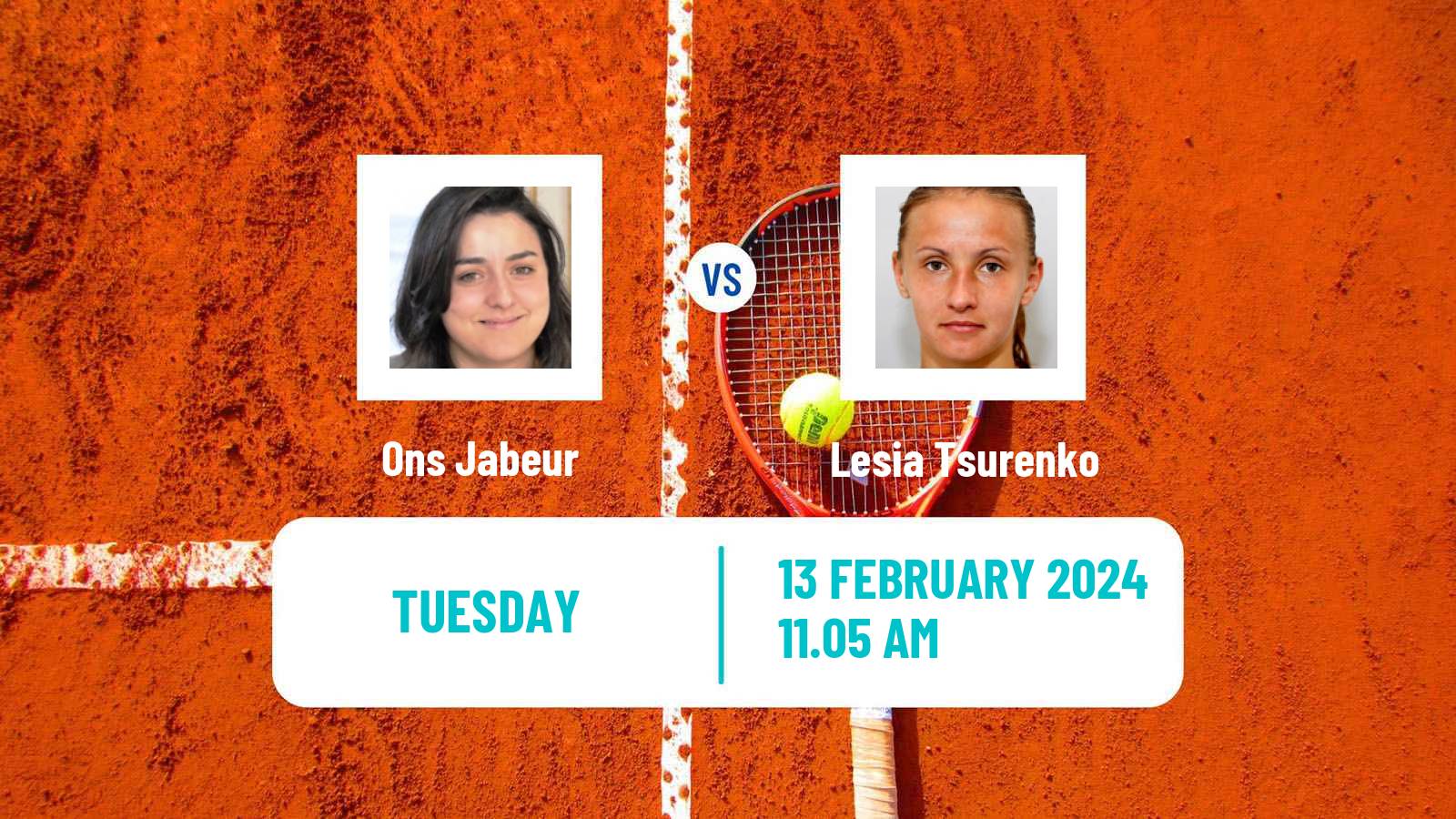 Tennis WTA Doha Ons Jabeur - Lesia Tsurenko