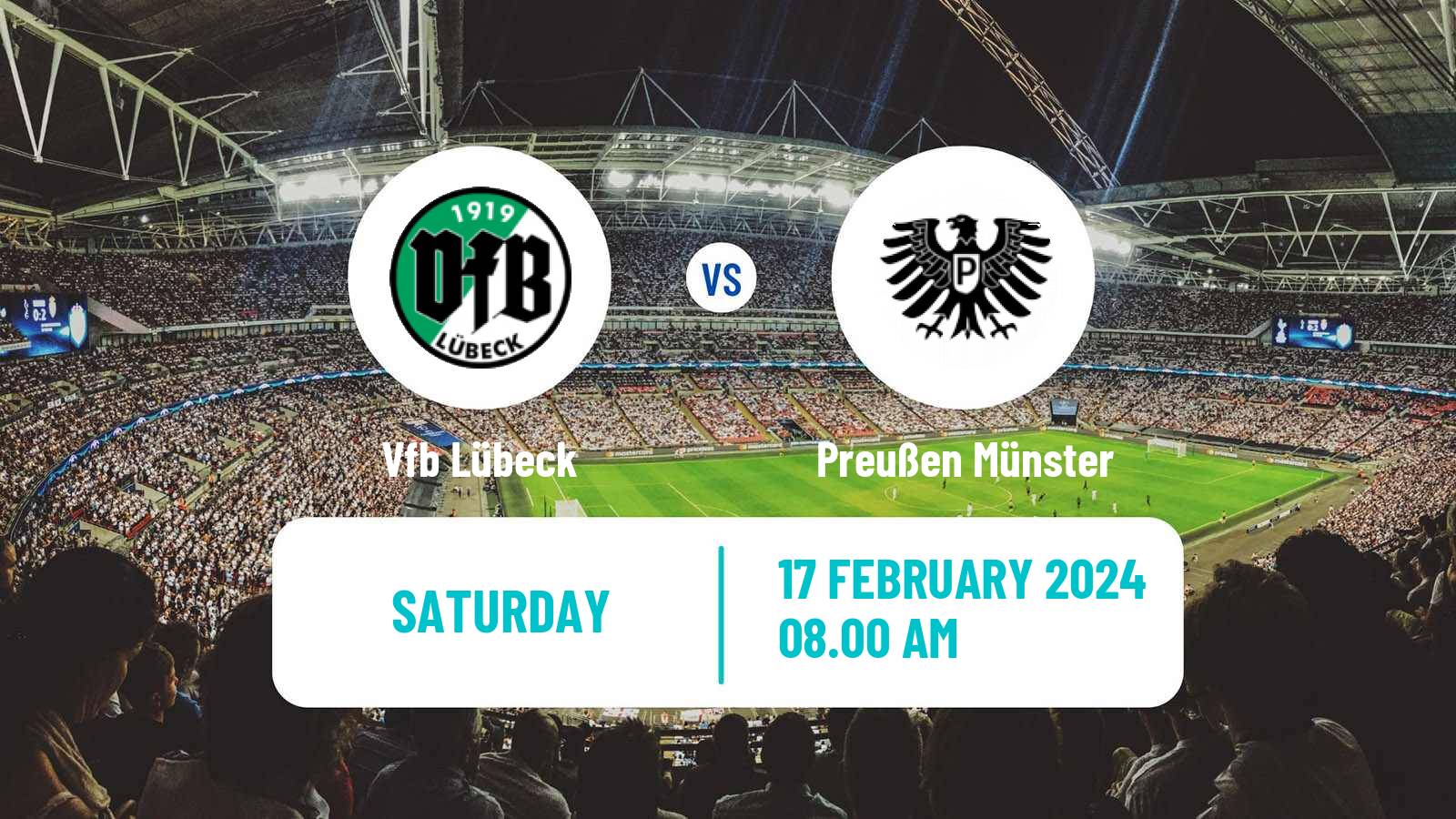 Soccer German 3 Bundesliga Lübeck - Preußen Münster