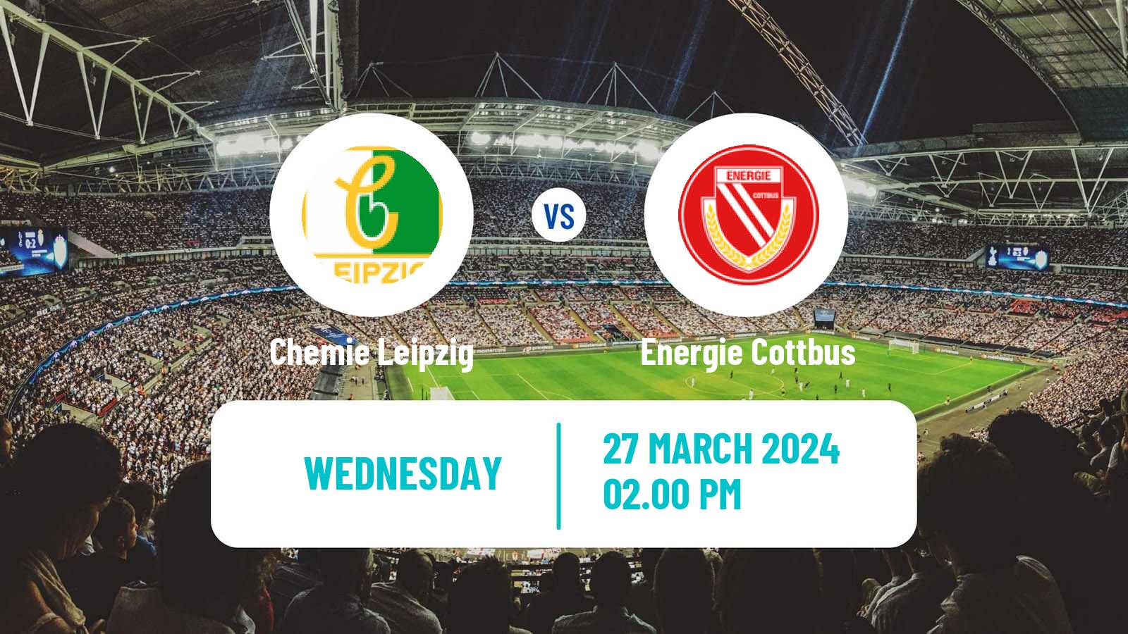 Soccer German Regionalliga Nordost Chemie Leipzig - Energie Cottbus