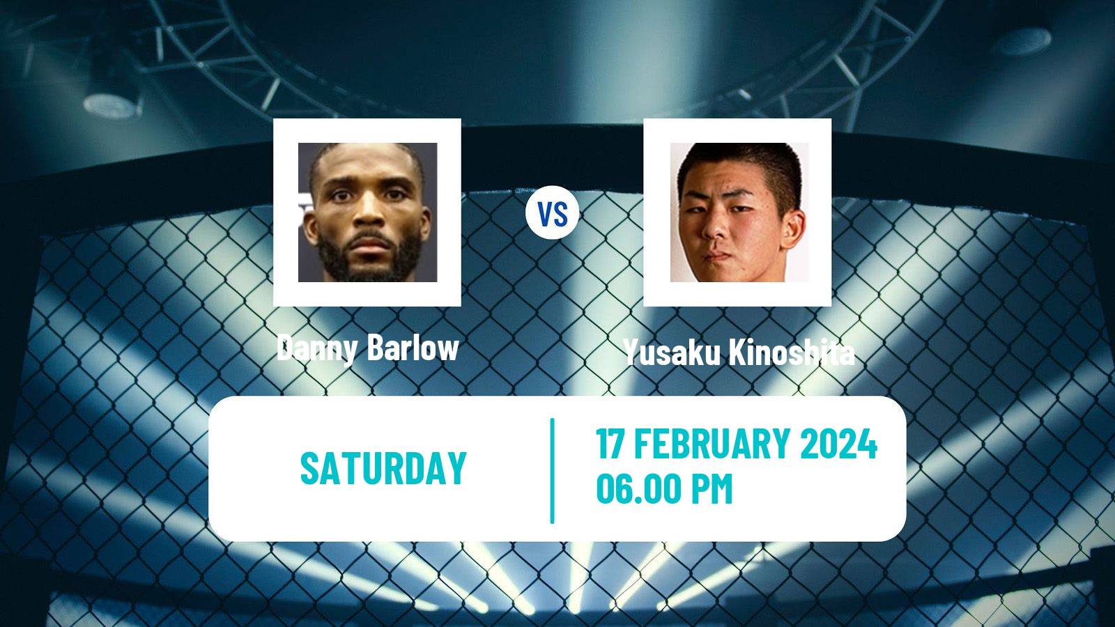 MMA Welterweight UFC Men Danny Barlow - Yusaku Kinoshita