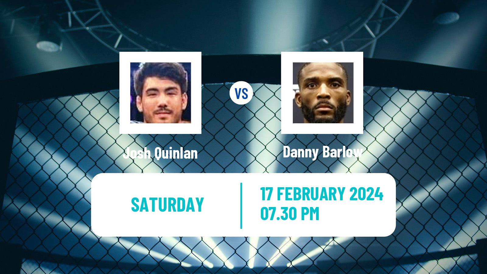 MMA Welterweight UFC Men Josh Quinlan - Danny Barlow