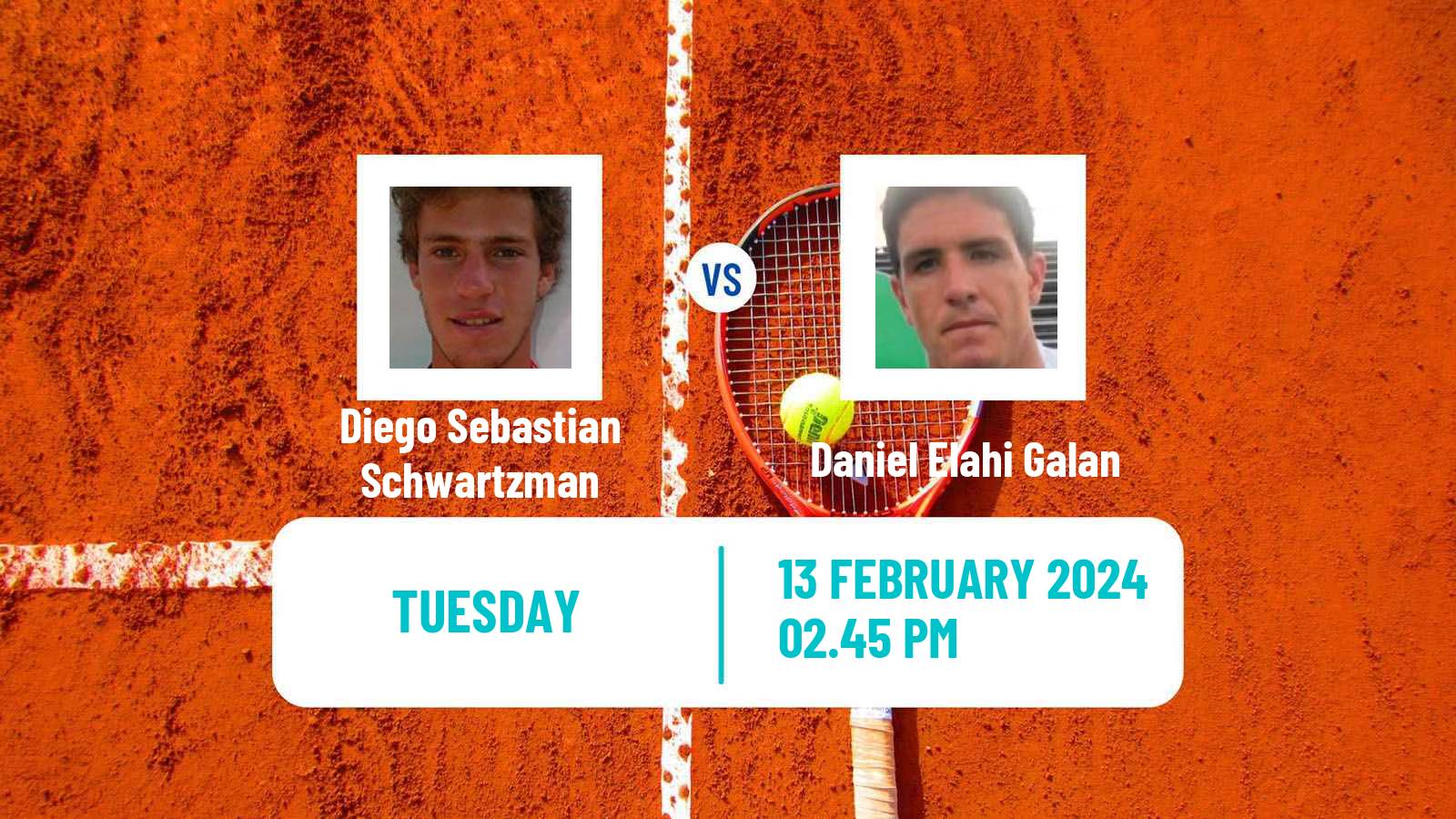 Tennis ATP Buenos Aires Diego Sebastian Schwartzman - Daniel Elahi Galan