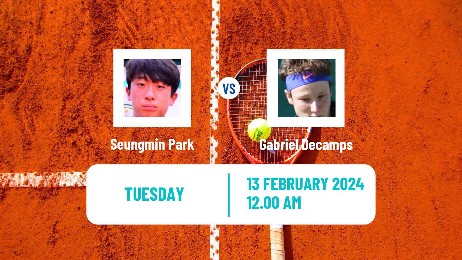 Tennis ITF M15 Nakhon Si Thammarat Men Seungmin Park - Gabriel Decamps