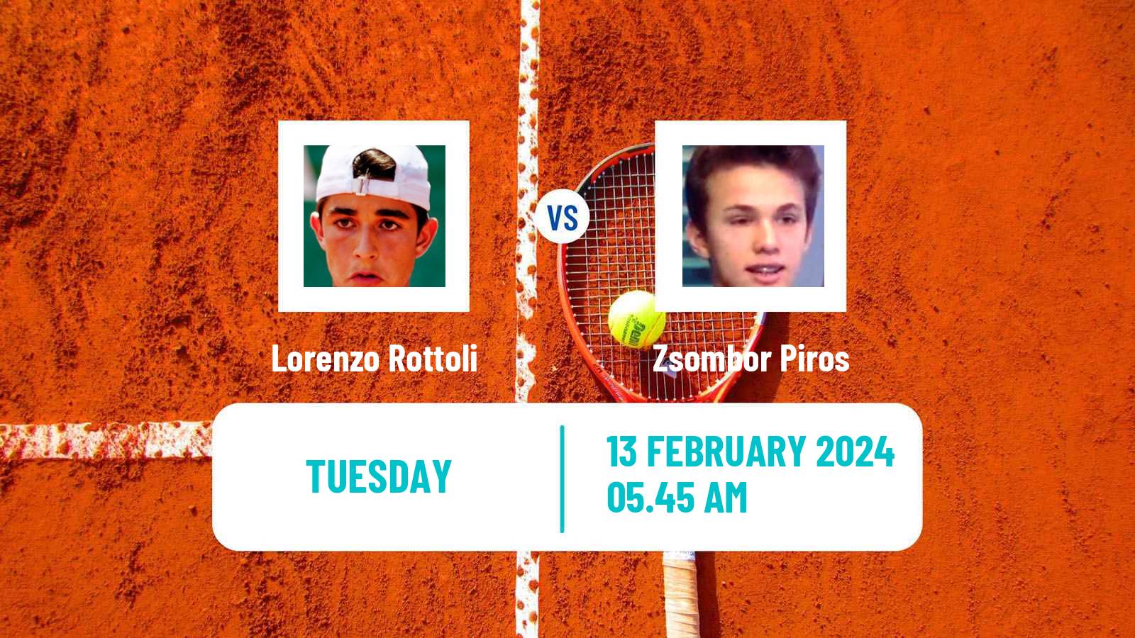 Tennis Cherbourg Challenger Men Lorenzo Rottoli - Zsombor Piros
