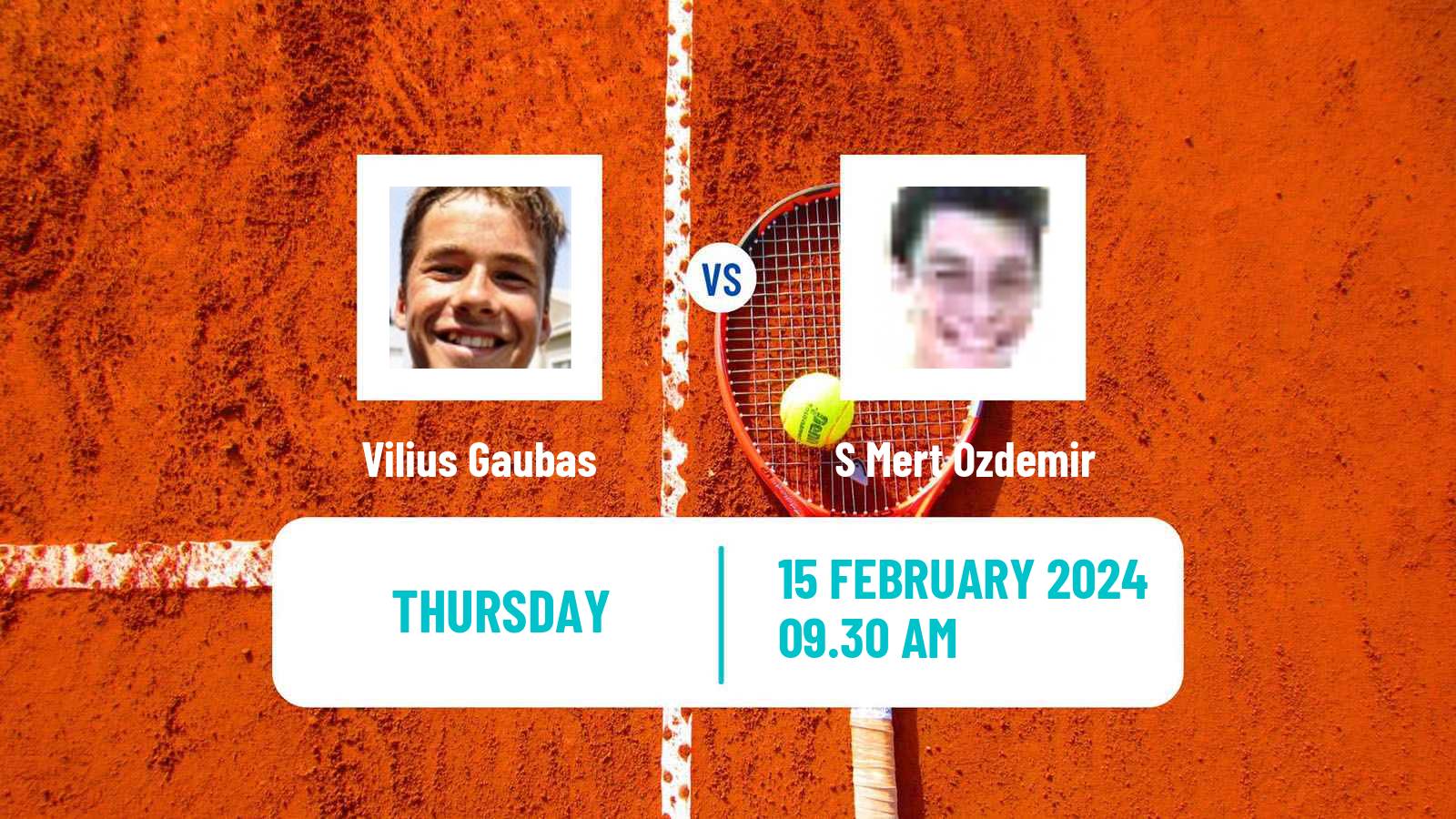 Tennis ITF M25 Antalya 6 Men Vilius Gaubas - S Mert Ozdemir