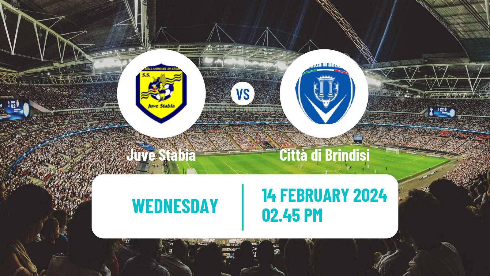 Football Italian Serie C Group C Juve Stabia - Città di Brindisi