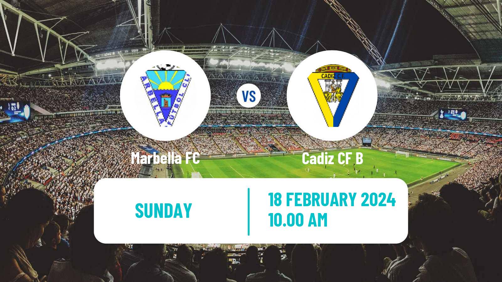 Soccer Spanish Segunda RFEF - Group 4 Marbella - Cadiz CF B