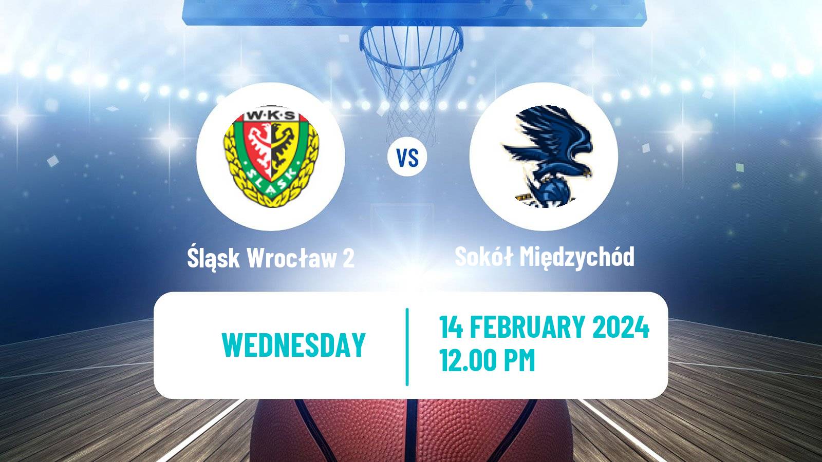 Basketball Polish 1 Liga Basketball Śląsk Wrocław 2 - Sokół Międzychód