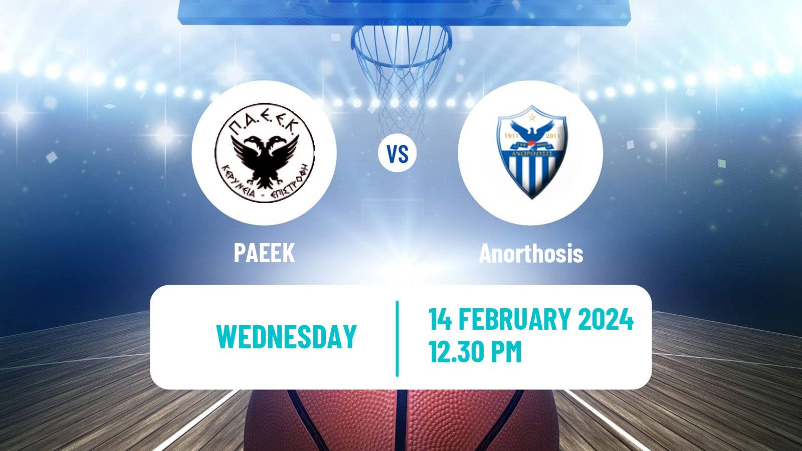 Basketball Cypriot Division A Basketball PAEEK - Anorthosis