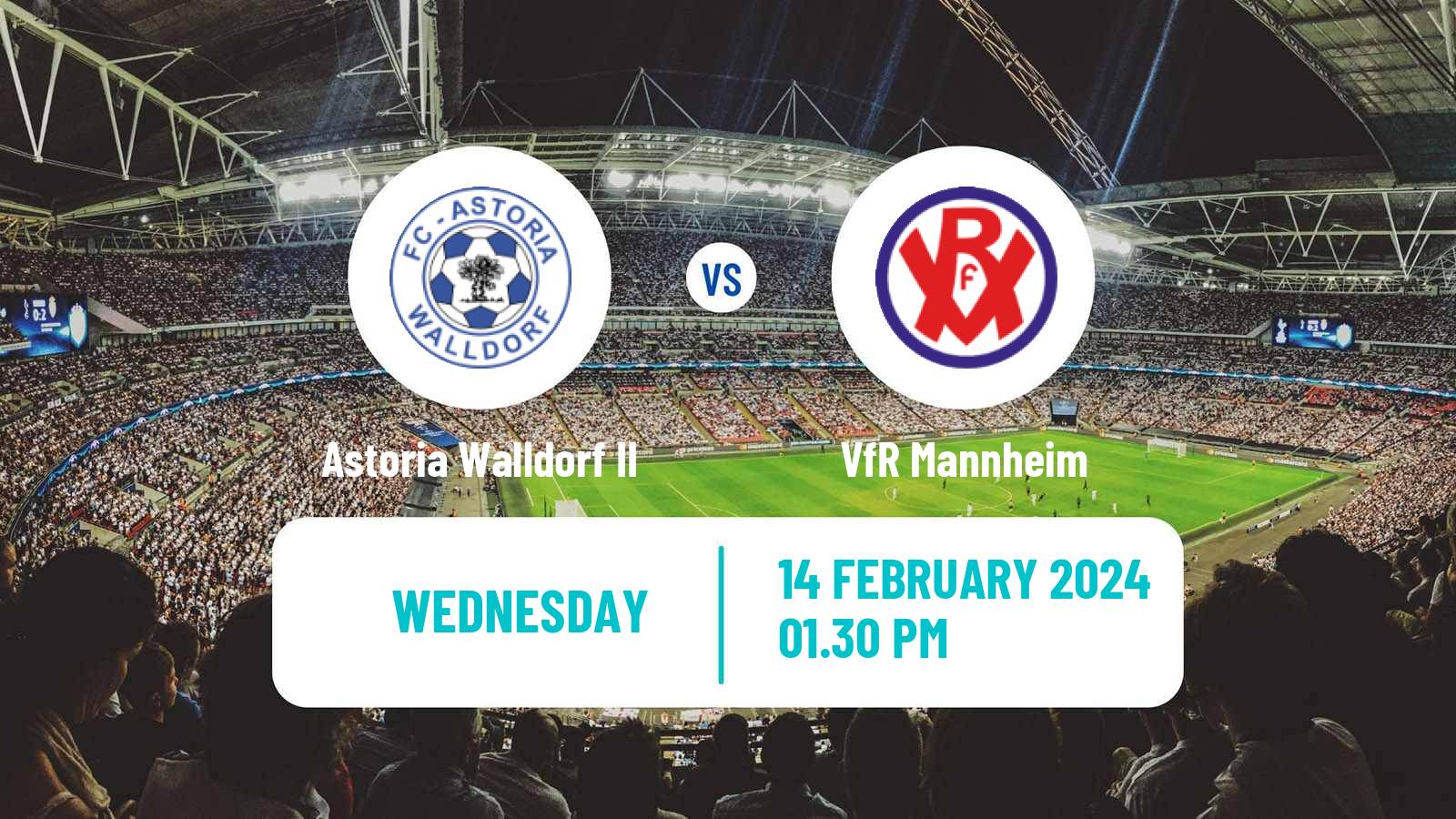 Football Club Friendly Astoria Walldorf II - VfR Mannheim