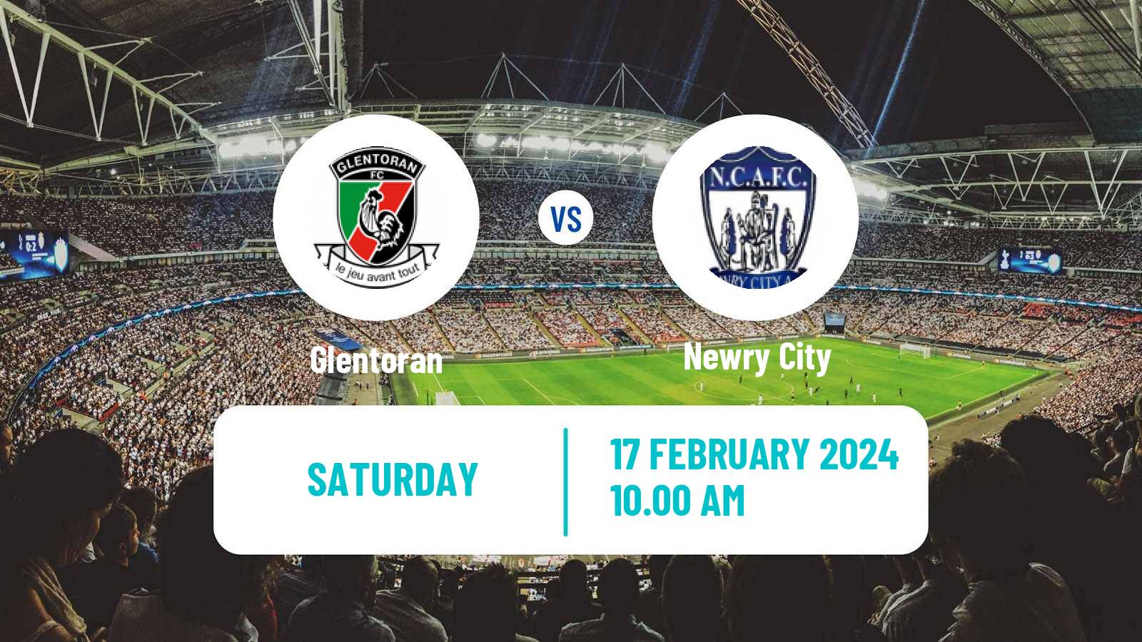 Soccer Northern Irish Premiership Glentoran - Newry City