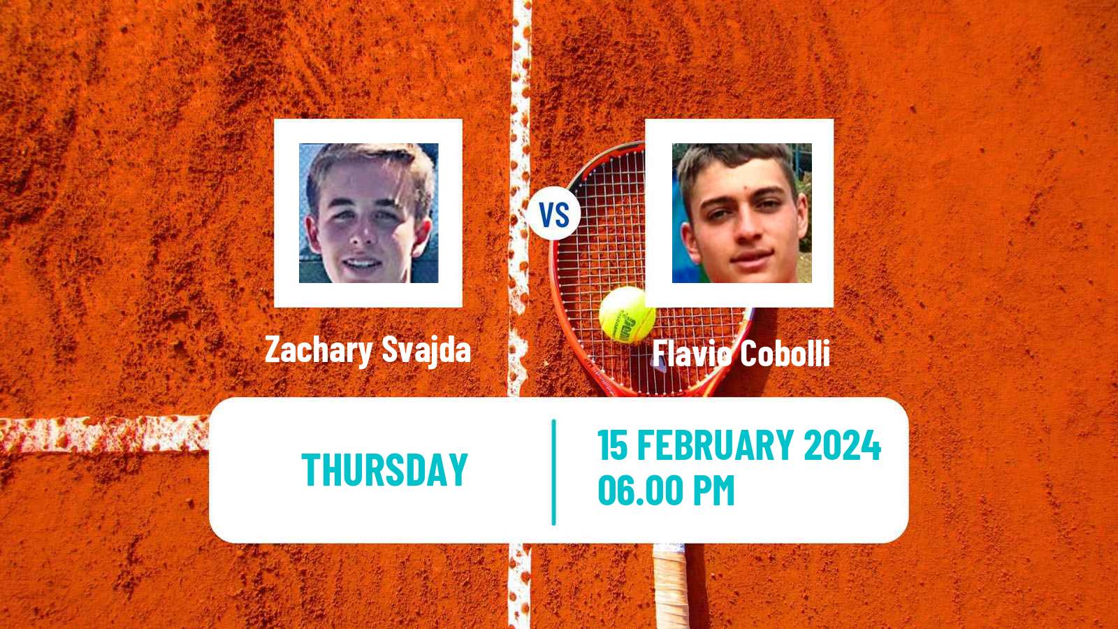 Tennis ATP Delray Beach Zachary Svajda - Flavio Cobolli