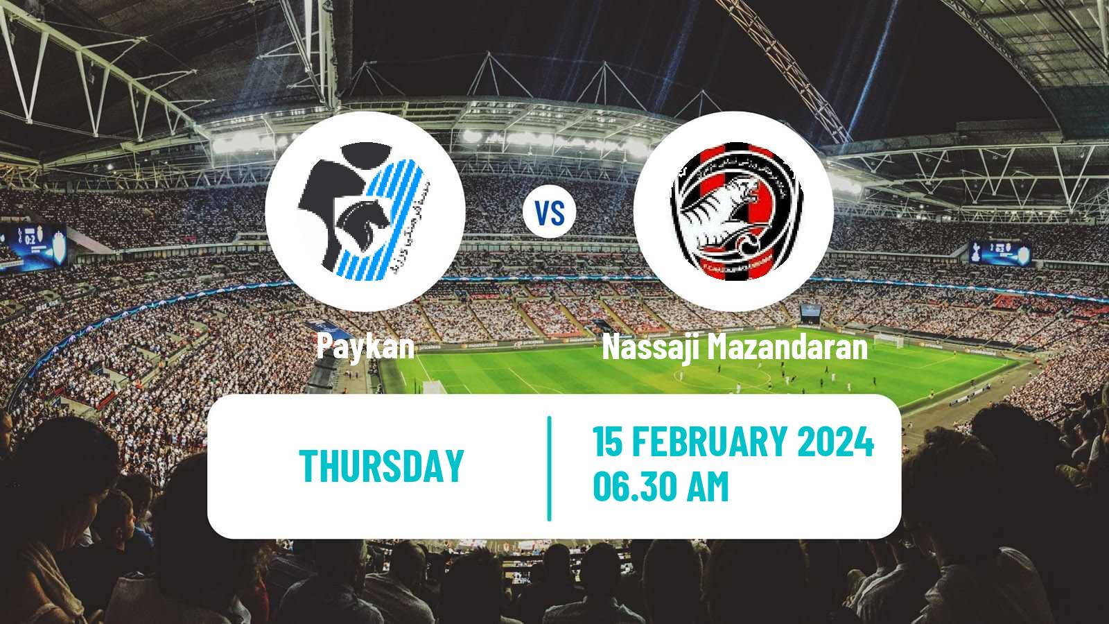 Football Iran Pro League Paykan - Nassaji Mazandaran