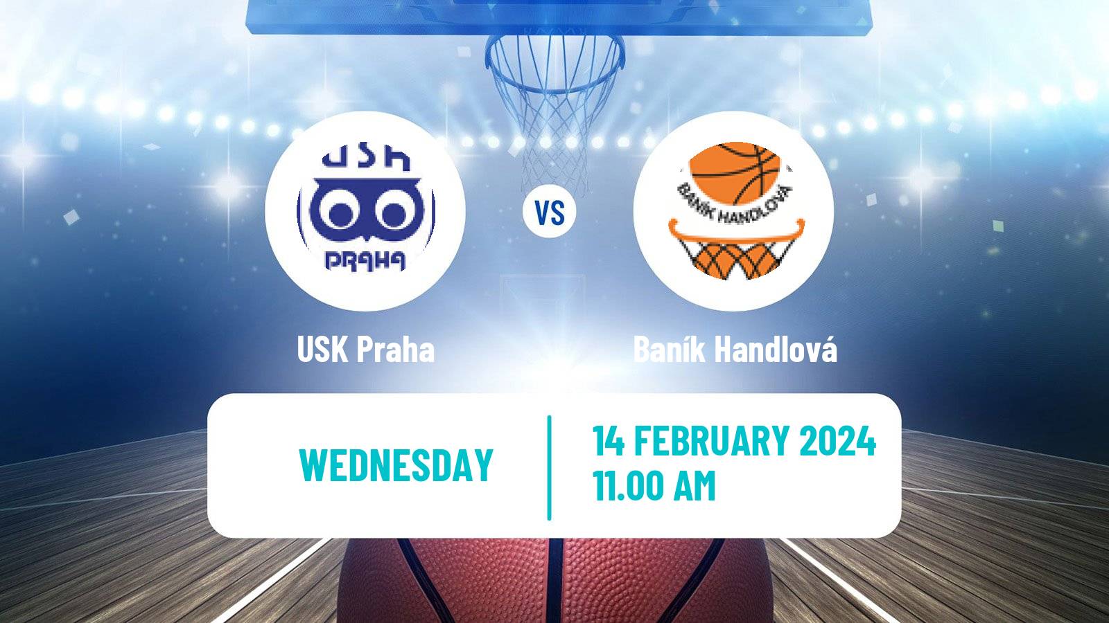 Basketball Czech Slovak Cup Basketball USK Praha - Baník Handlová