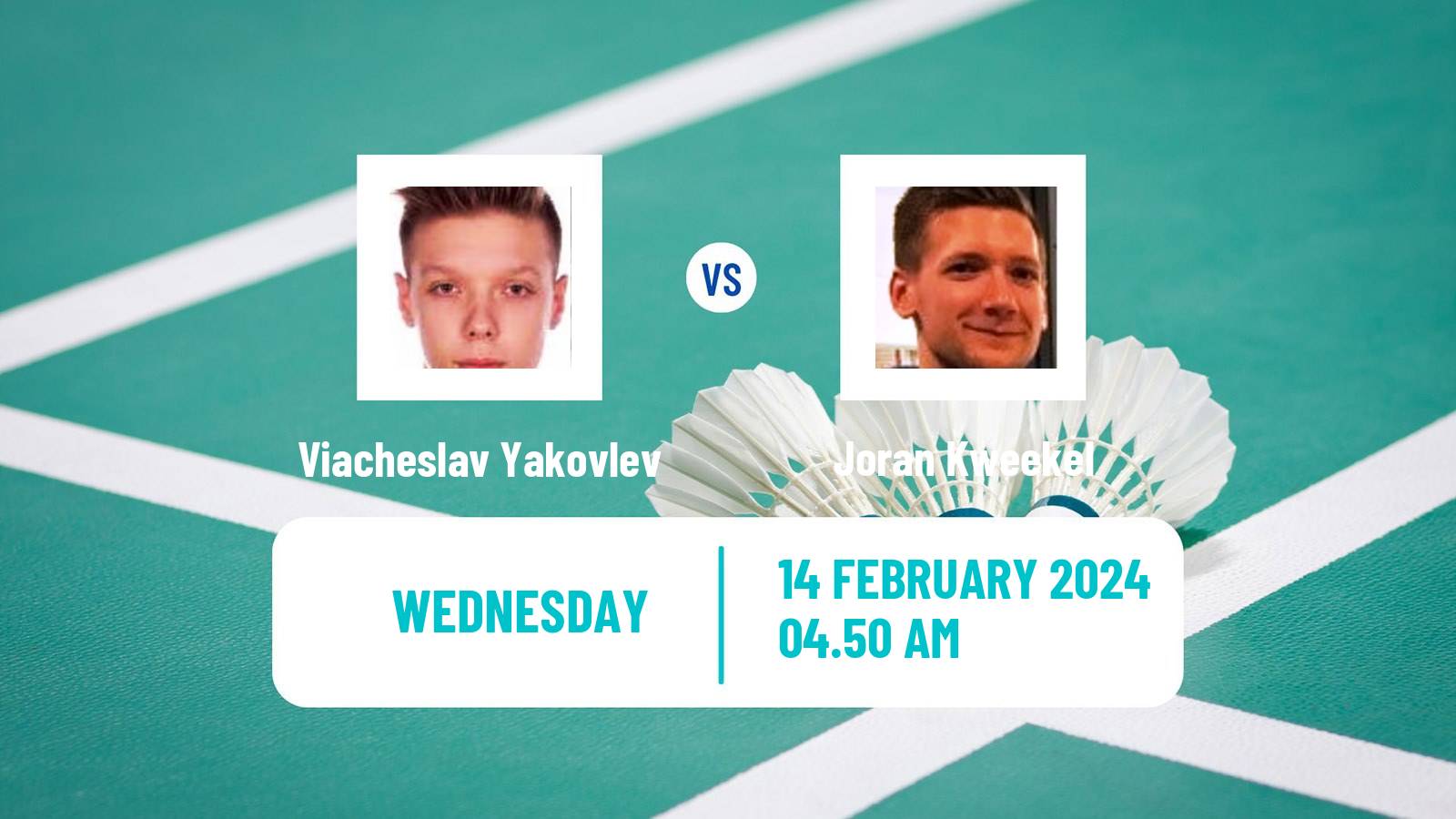 Badminton BWF European Championships Teams Men Viacheslav Yakovlev - Joran Kweekel