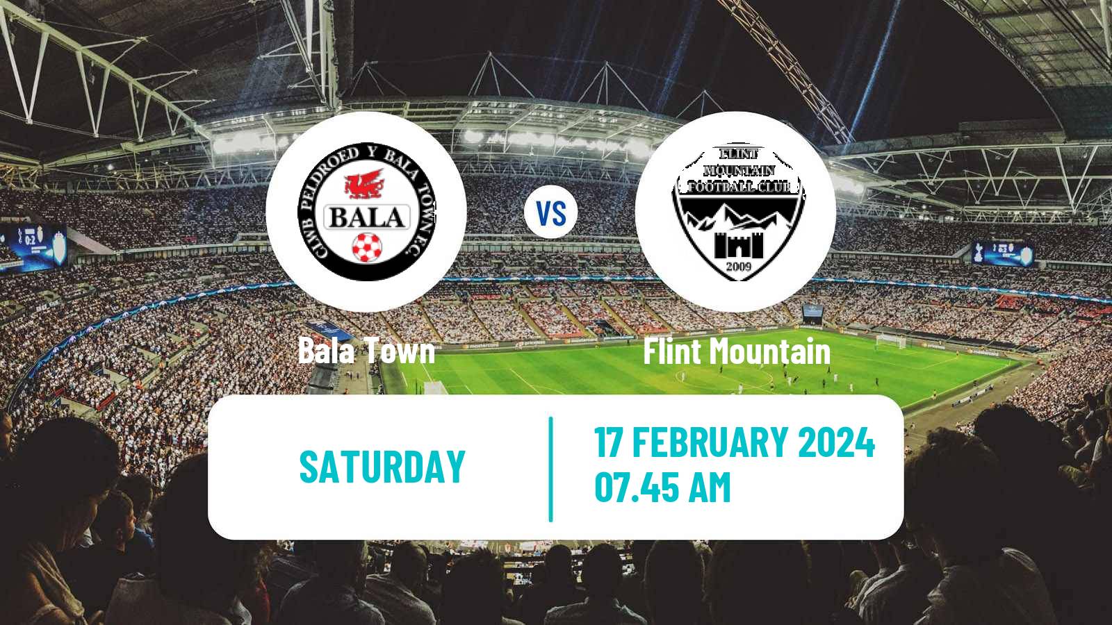 Soccer Welsh FA Cup Bala Town - Flint Mountain