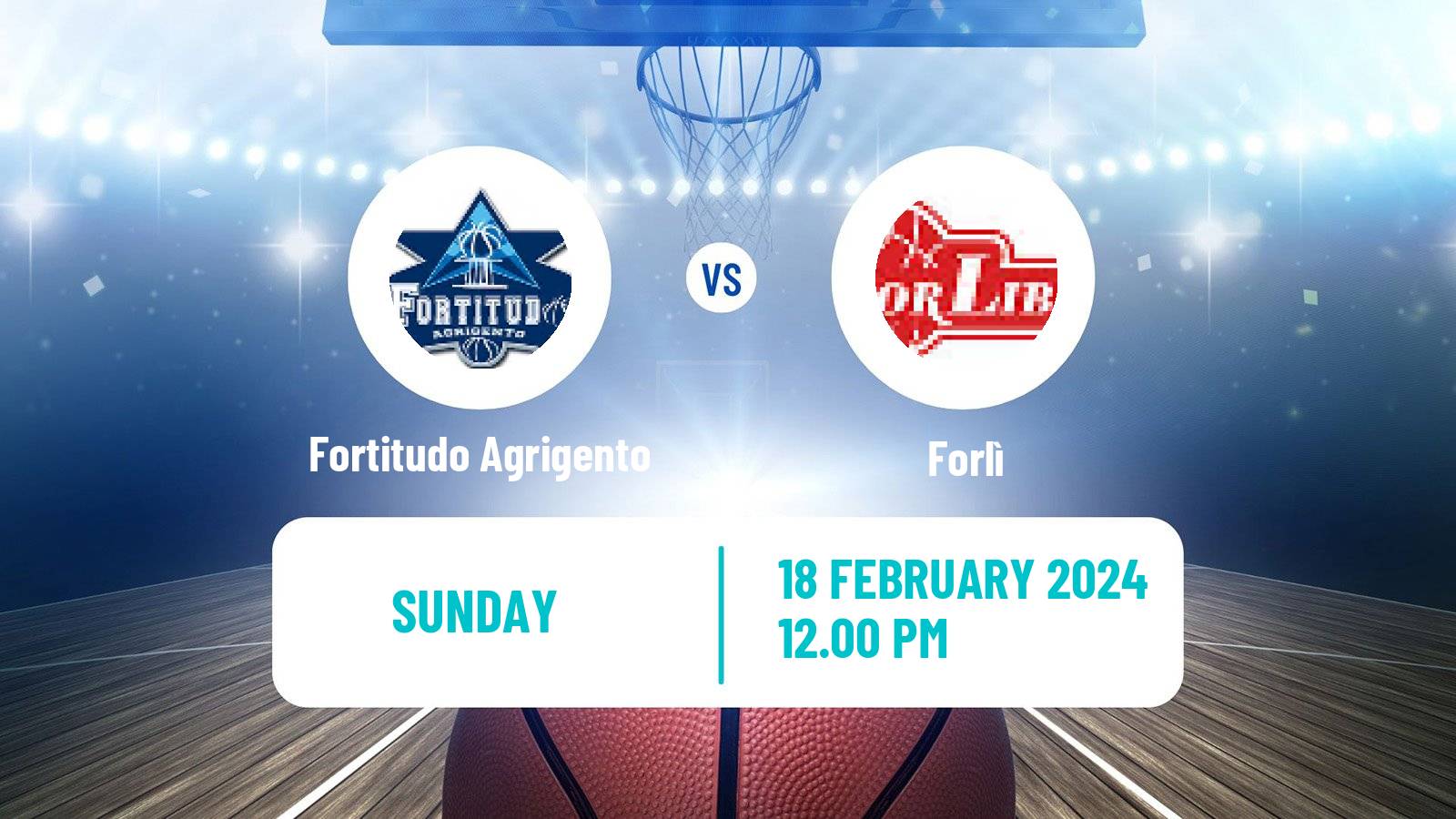 Basketball Italian Serie A2 Basketball Fortitudo Agrigento - Forlì