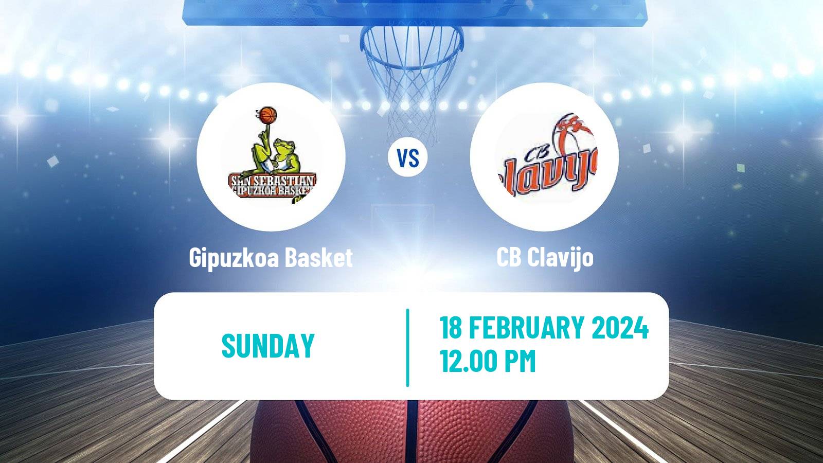 Basketball Spanish LEB Oro Gipuzkoa Basket - Clavijo