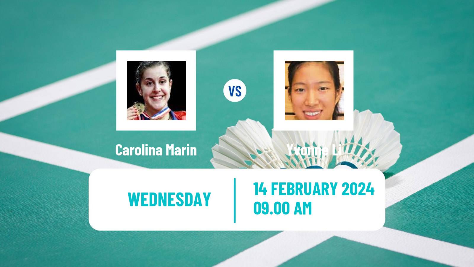 Badminton BWF European Championships Teams Women Carolina Marin - Yvonne Li