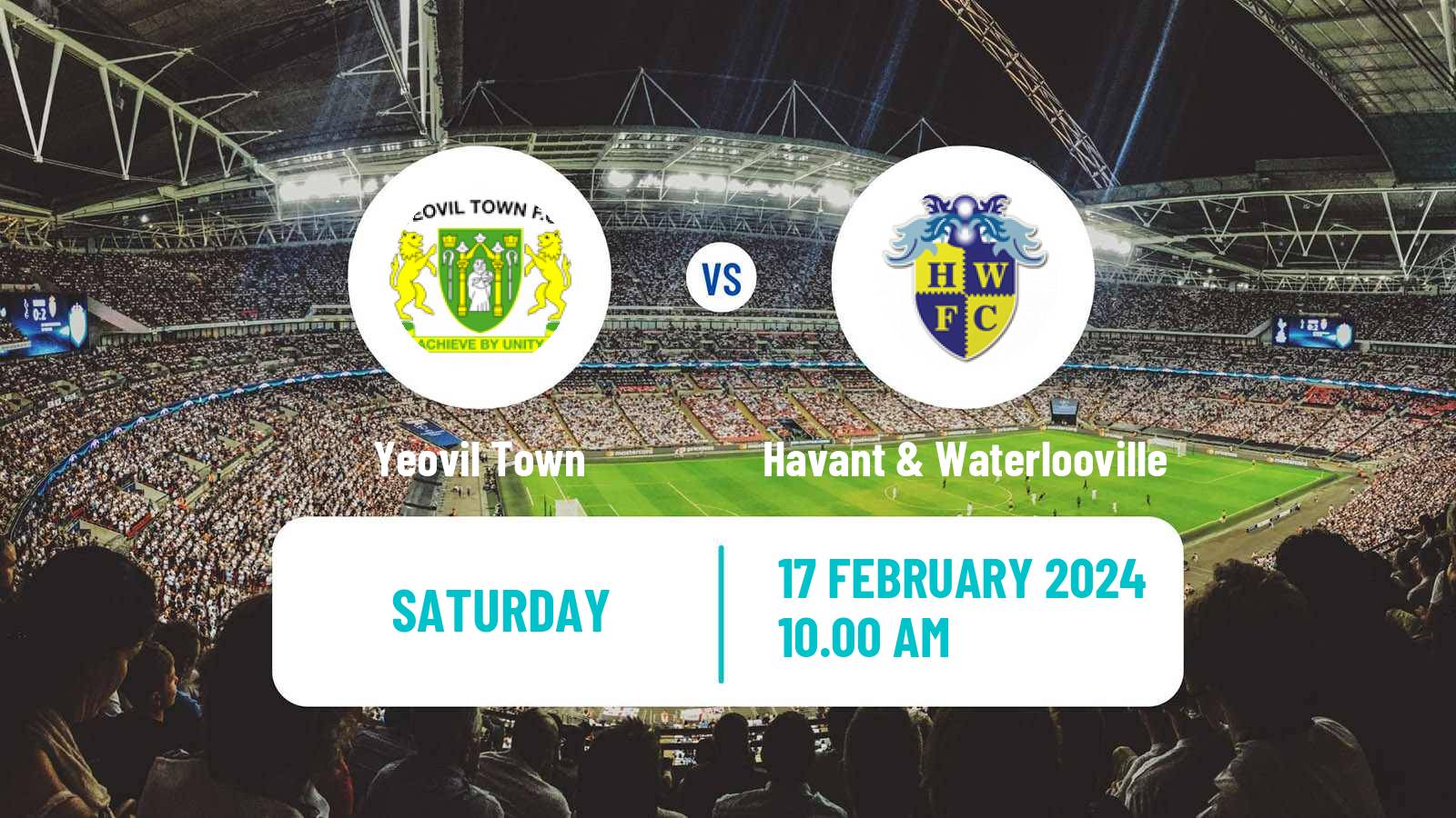 Soccer English National League South Yeovil Town - Havant & Waterlooville