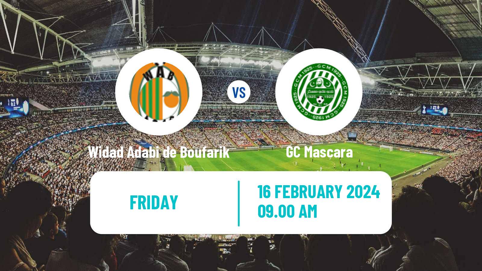 Soccer Algerian Ligue 2 Widad Adabi de Boufarik - GC Mascara