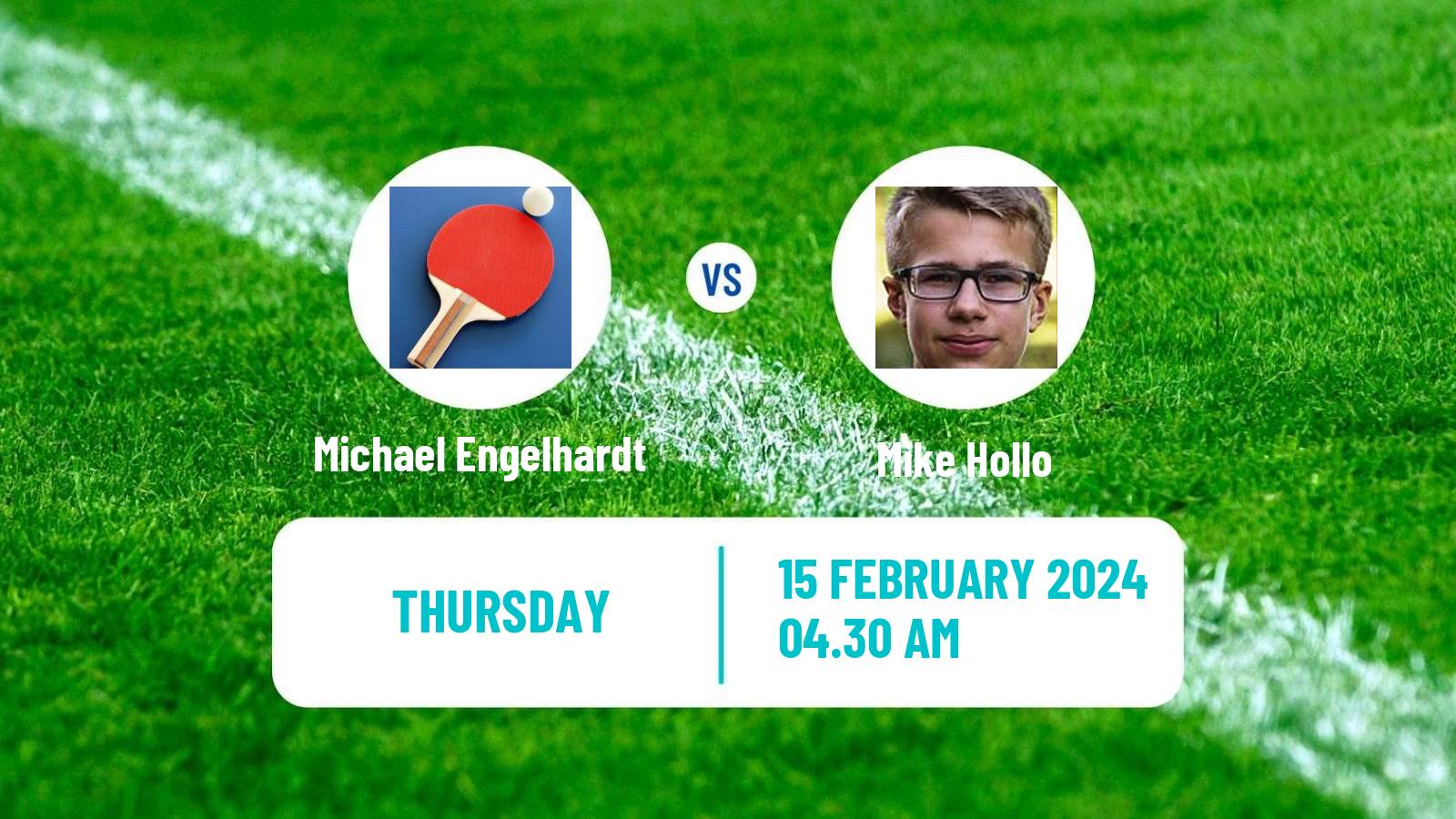 Table tennis Challenger Series Men Michael Engelhardt - Mike Hollo