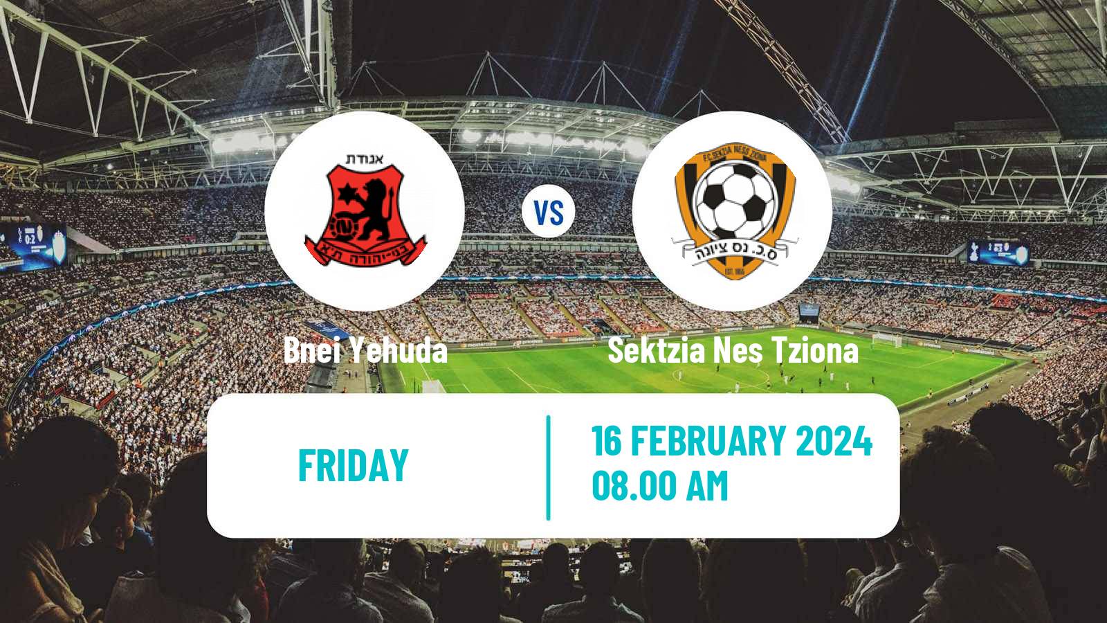 Soccer Israeli Liga Leumit Bnei Yehuda - Sektzia Nes Tziona