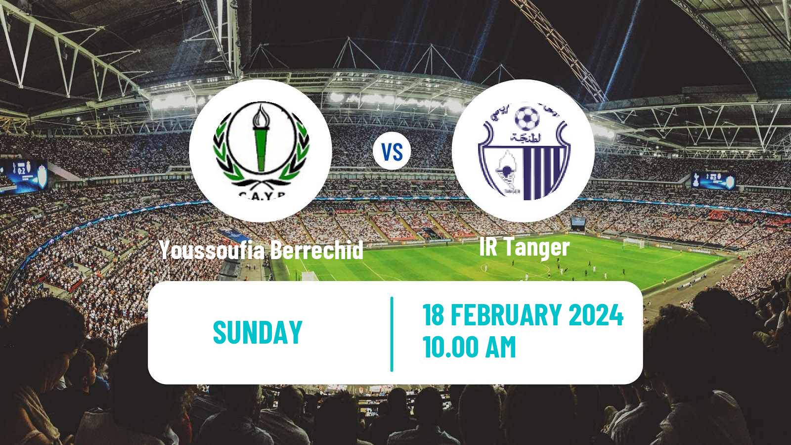 Soccer Moroccan Botola Youssoufia Berrechid - IR Tanger