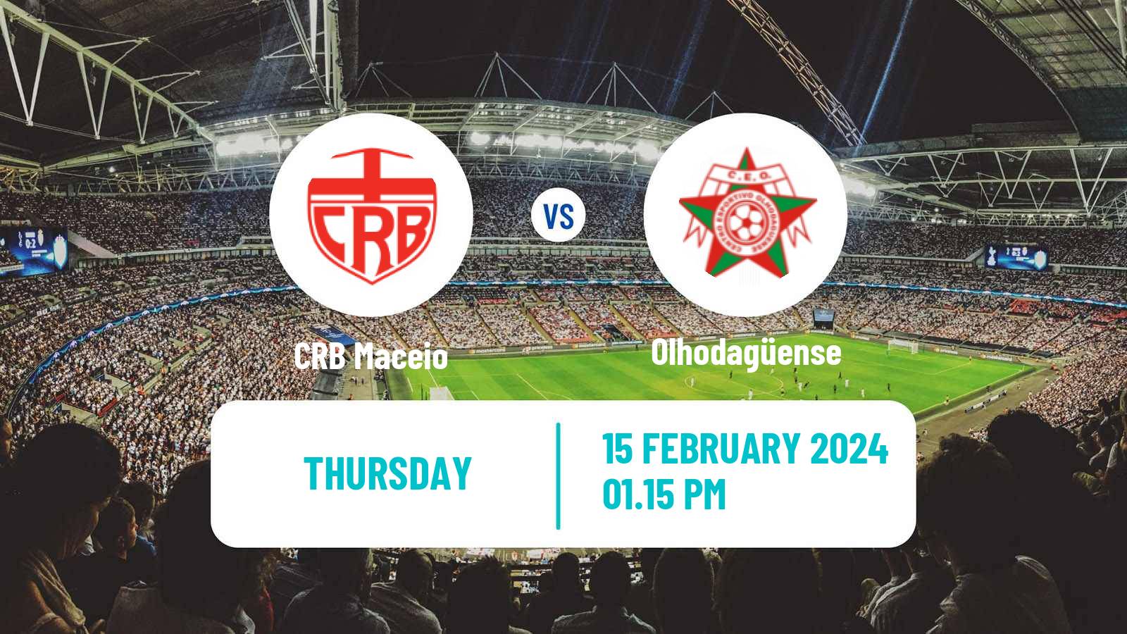 Soccer Brazilian Copa Alagoas CRB Maceio - Olhodagüense