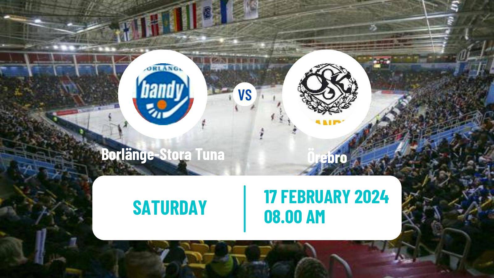Bandy Swedish Allsvenskan Bandy Borlänge-Stora Tuna - Örebro