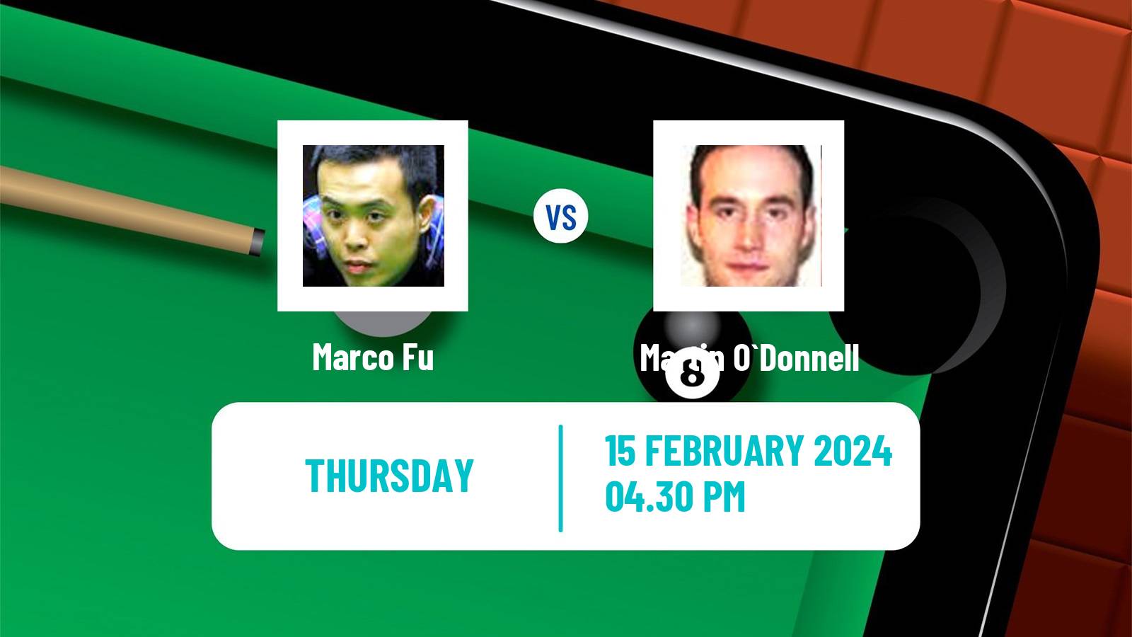 Snooker Welsh Open Marco Fu - Martin O`Donnell