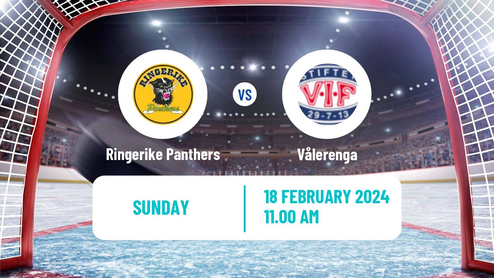 Hockey Norwegian Ligaen Hockey Ringerike Panthers - Vålerenga
