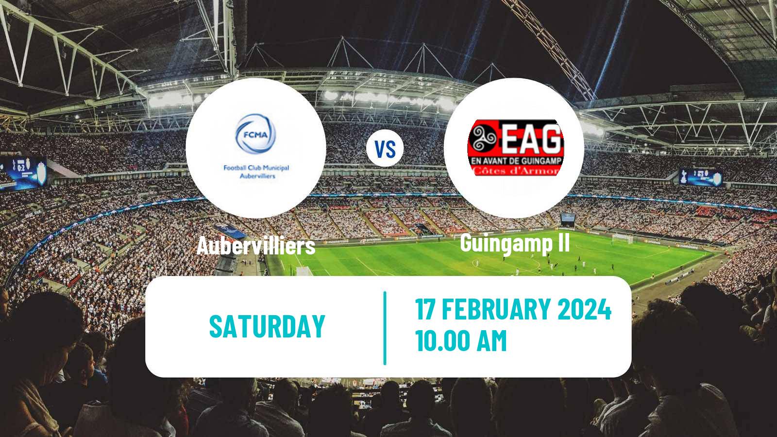 Soccer French National 2 - Group C Aubervilliers - Guingamp II