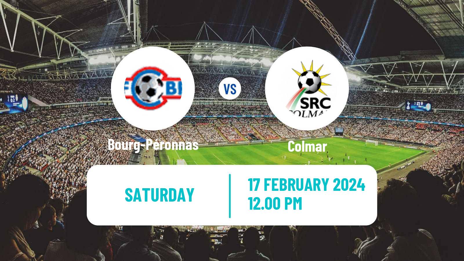 Soccer French National 2 - Group D Bourg-Péronnas - Colmar