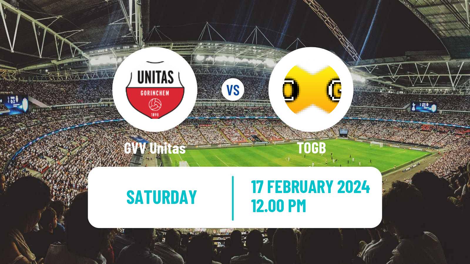Soccer Dutch Derde Divisie GVV Unitas - TOGB