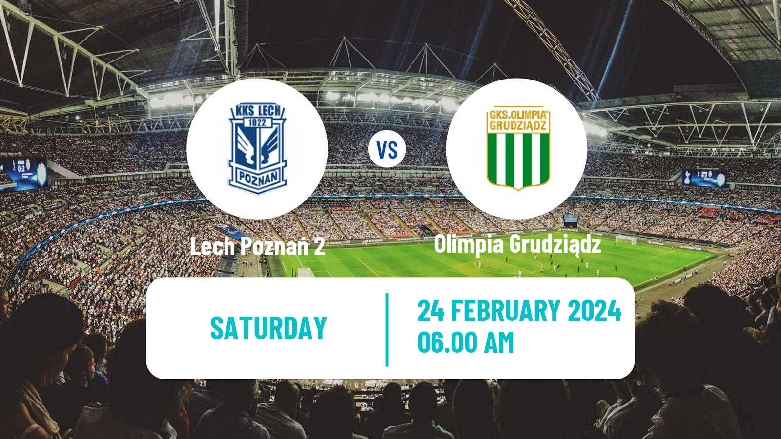 Soccer Polish Division 2 Lech Poznań 2 - Olimpia Grudziądz