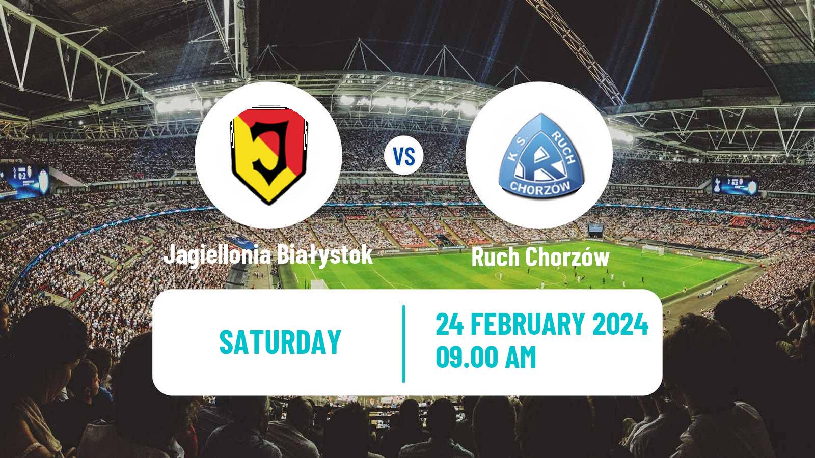 Soccer Polish Ekstraklasa Jagiellonia Białystok - Ruch Chorzów
