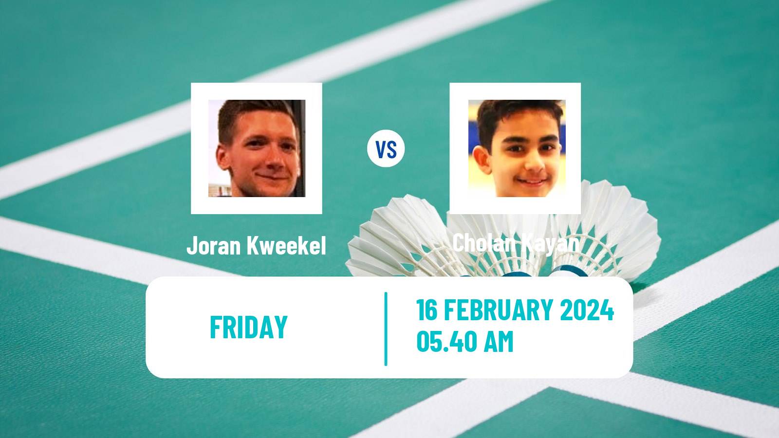 Badminton BWF European Championships Teams Men Joran Kweekel - Cholan Kayan