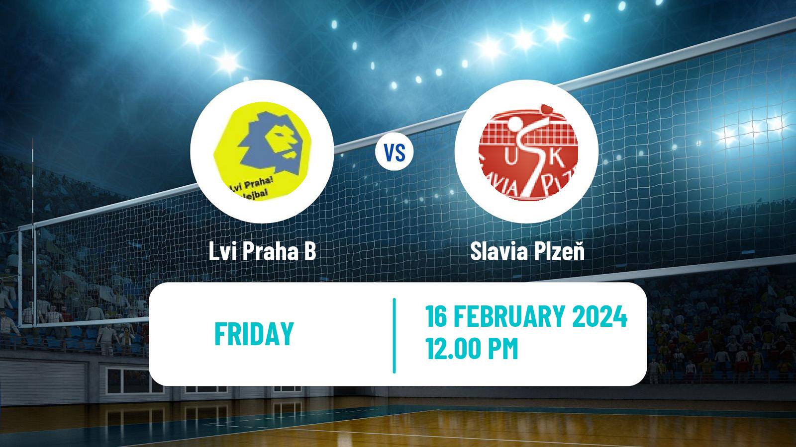 Volleyball Czech 1 Liga Volleyball Lvi Praha B - Slavia Plzeň