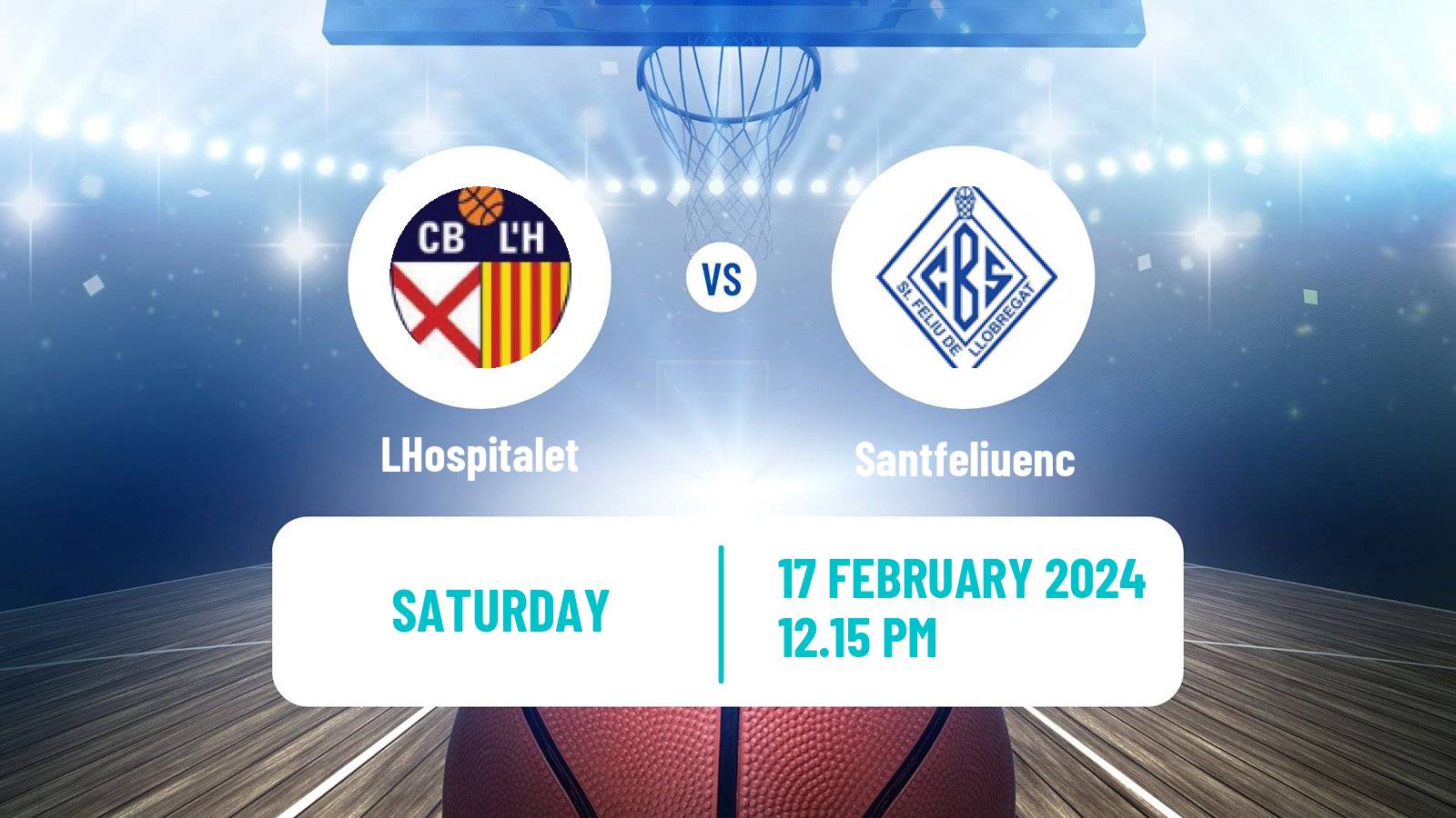 Basketball Spanish LEB Plata LHospitalet - Santfeliuenc