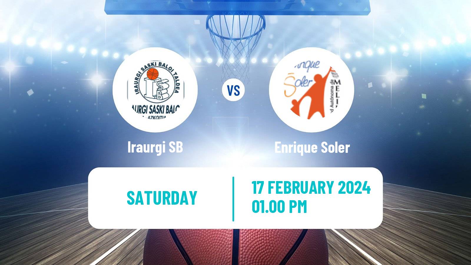 Basketball Spanish LEB Plata Iraurgi SB - Enrique Soler