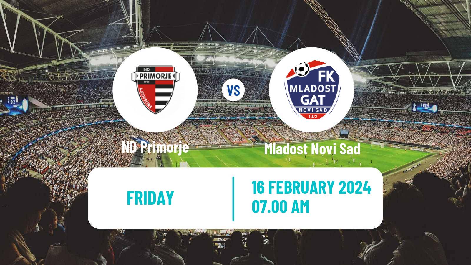 Soccer Club Friendly Primorje - Mladost Novi Sad
