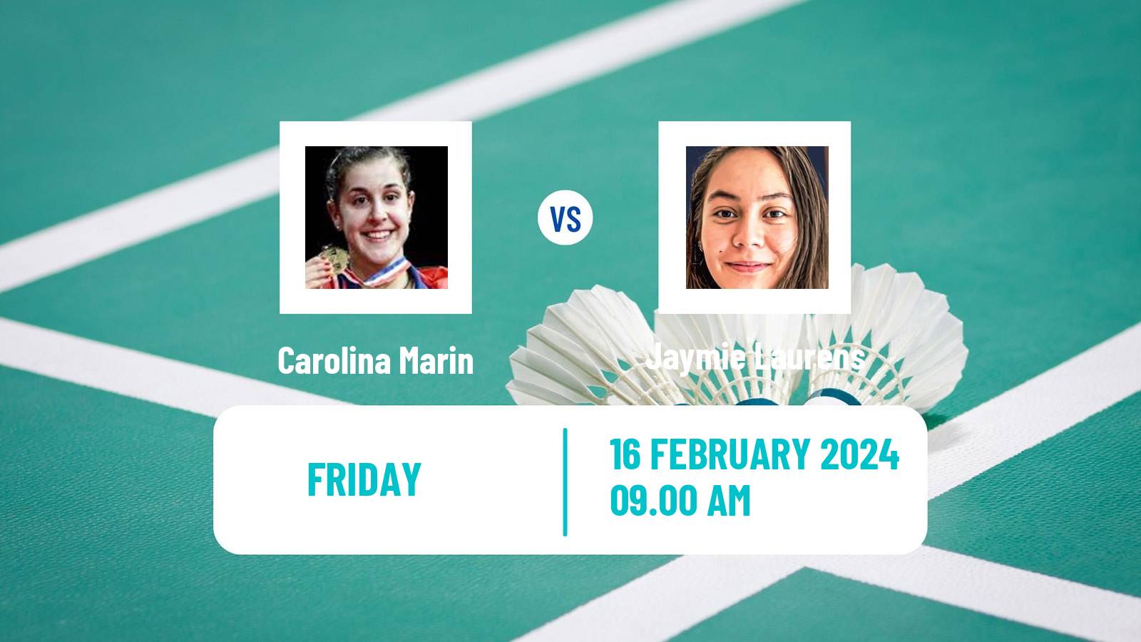 Badminton BWF European Championships Teams Women Carolina Marin - Jaymie Laurens