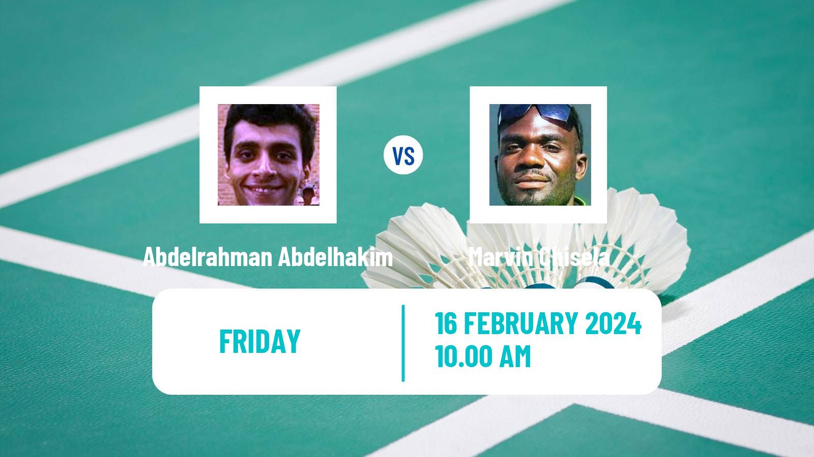 Badminton BWF Africa Championships Men Abdelrahman Abdelhakim - Marvin Chisela