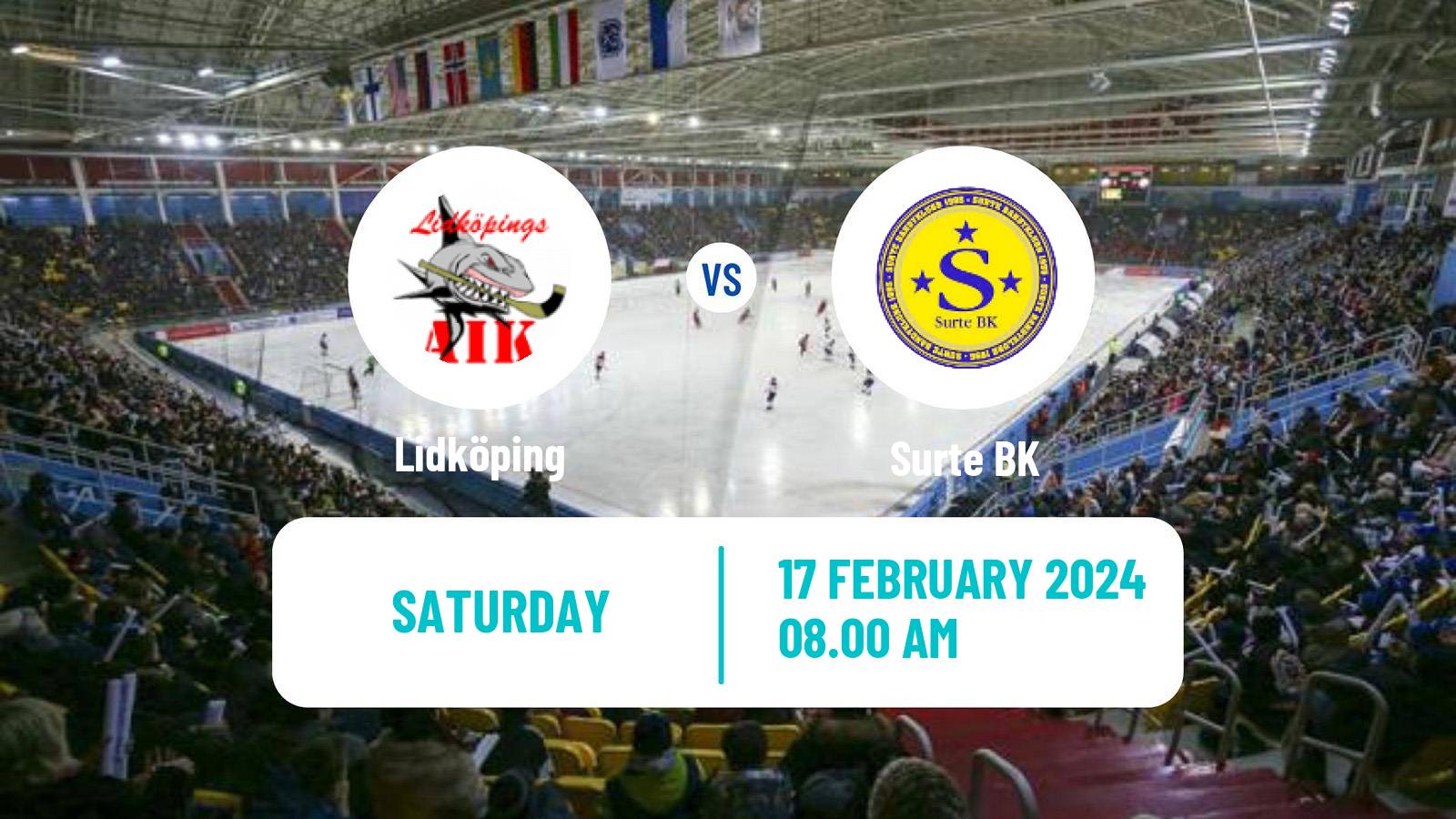 Bandy Swedish Allsvenskan Bandy Lidköping - Surte