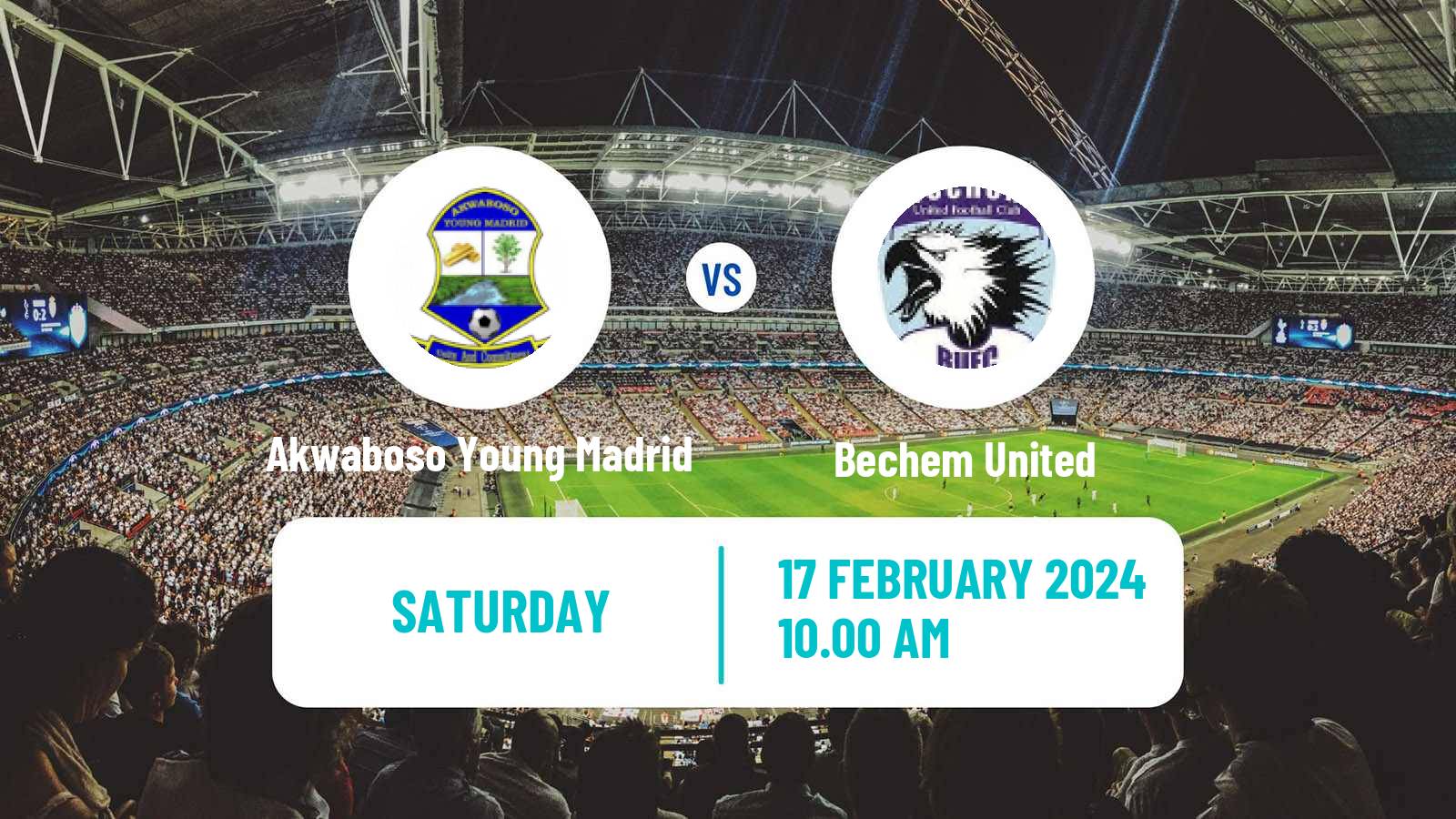 Soccer Ghanaian Cup Akwaboso Young Madrid - Bechem United